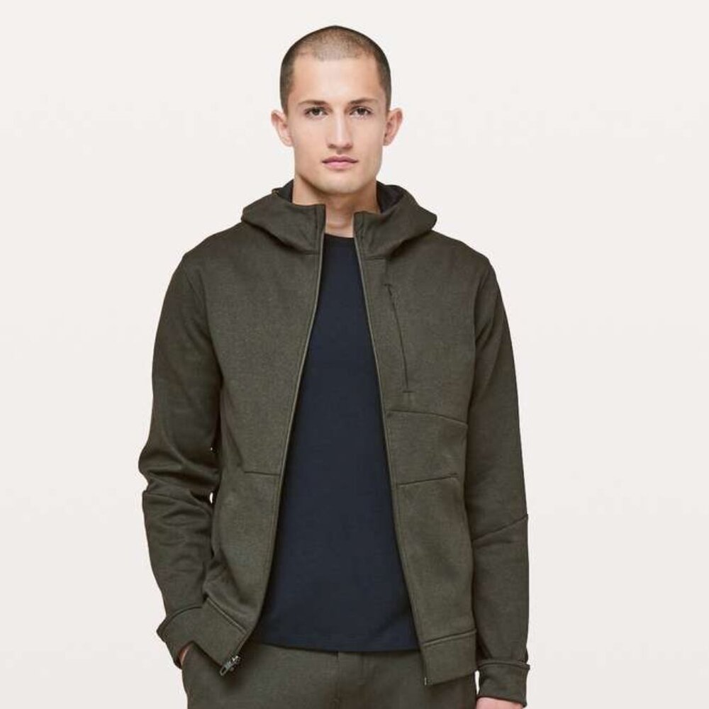 Lululemon Men's City Sweat Zip Hoodie *Thermo - Dark Green